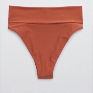 Aerie swim bottom high cut cheeky in ‘canyon’